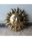 Настенное украшение Солнце маленькое F-337 в блестящей латуни
