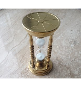 Песочные часы F-512 в блестящей латуни